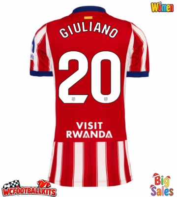 Atletico Madrid Giuliano Simeone #20 Replica Home Stadium Shirt for Women 2026-27 Short Sleeve